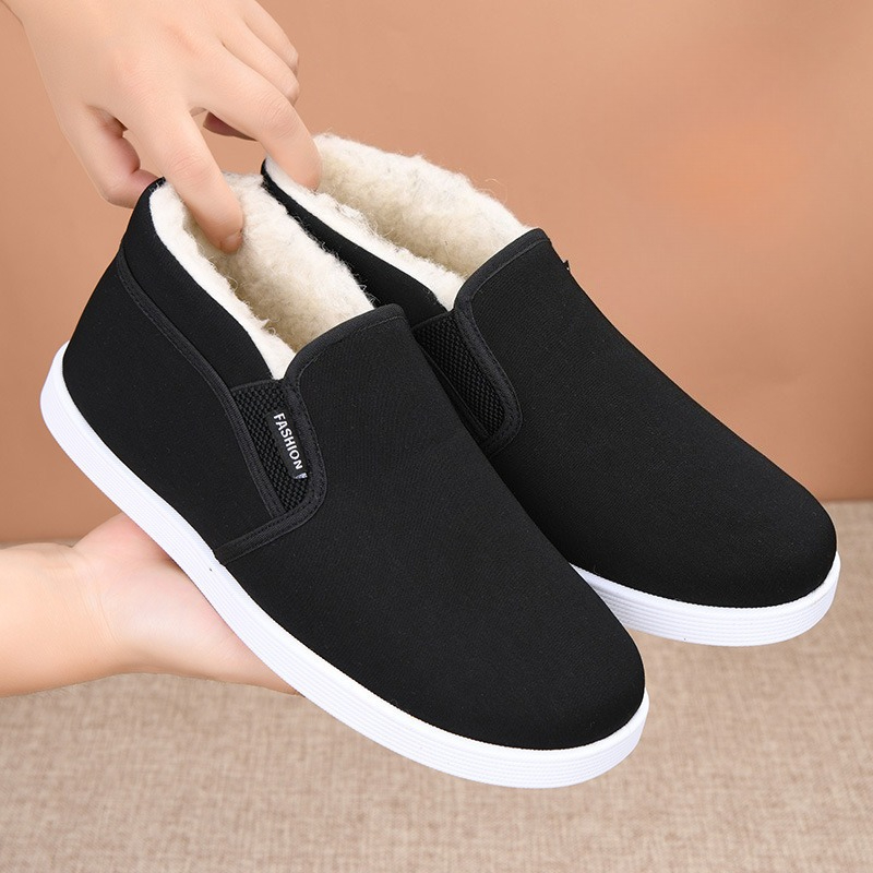 Men'S Shoes Hoka Sale - Men Winter Plush Lined Cotton Fabric