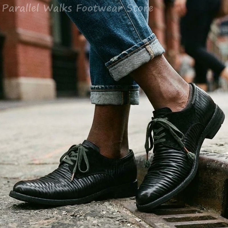 Mens Pleated Leather Derby Sho - огляд і ціна Men'S Shoes Smart