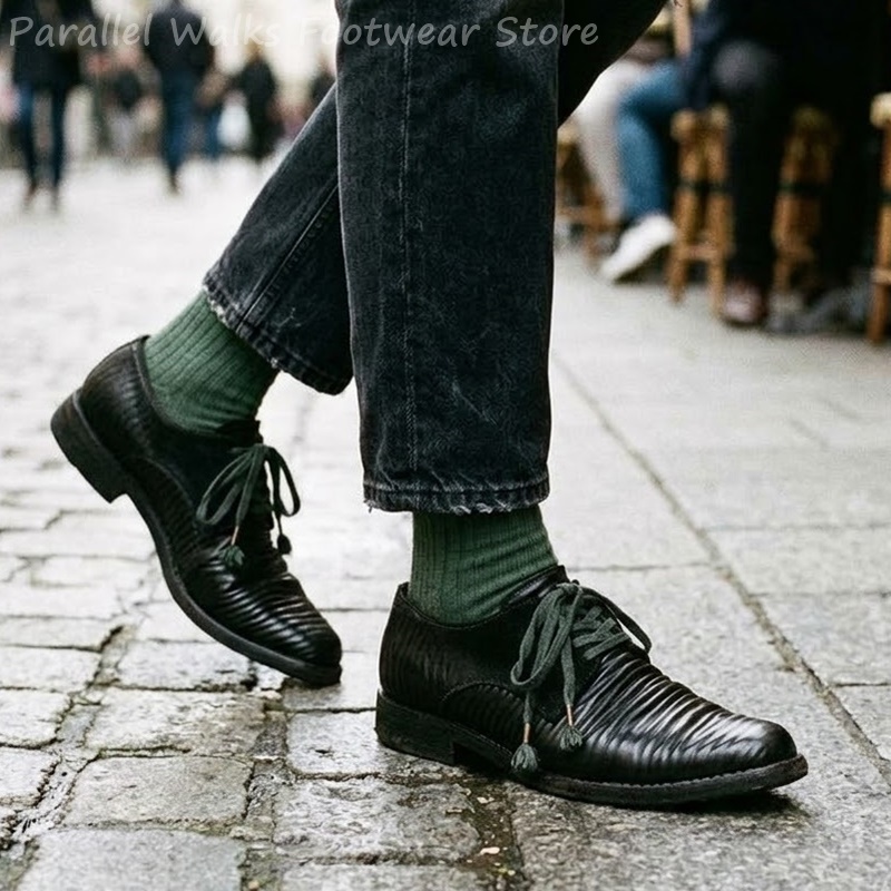 Mens Pleated Leather Derby Sho - огляд і ціна Men'S Shoes Smart