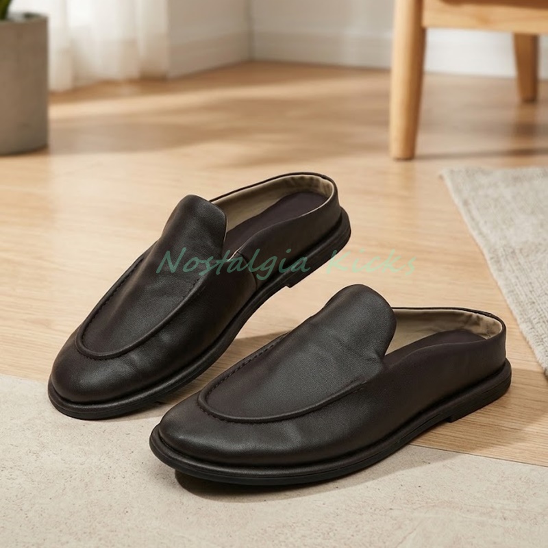 Mens Leather Mules Backless Sl - огляд і ціна Men'S Shoes Smart