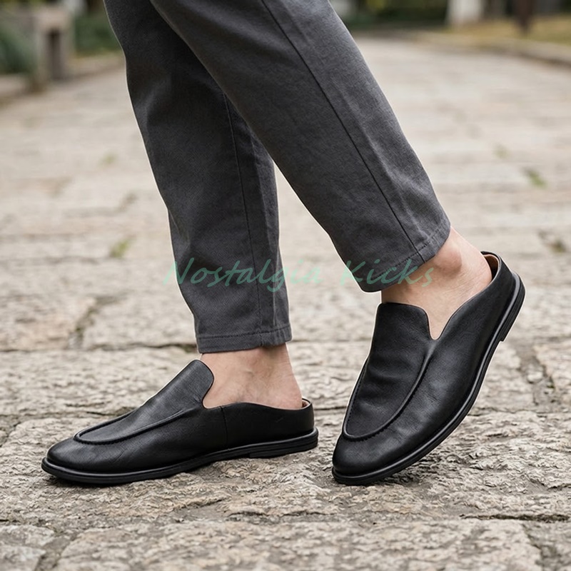 Mens Leather Mules Backless Sl - огляд і ціна Men'S Shoes Smart