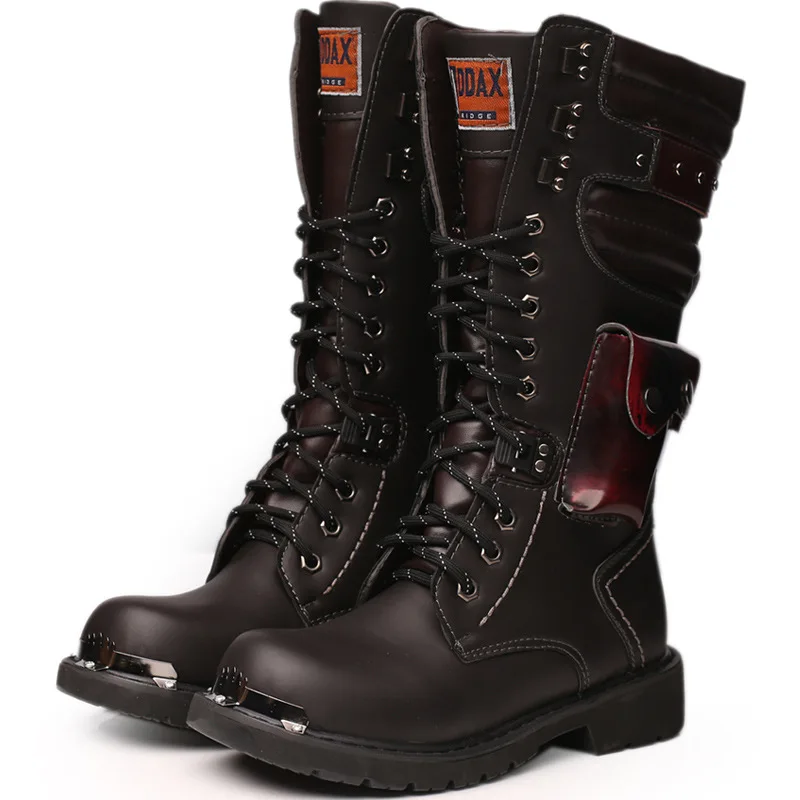 Men Knee High Leather Boots Wi - огляд і ціна Men'S Shoes Hoka Sale