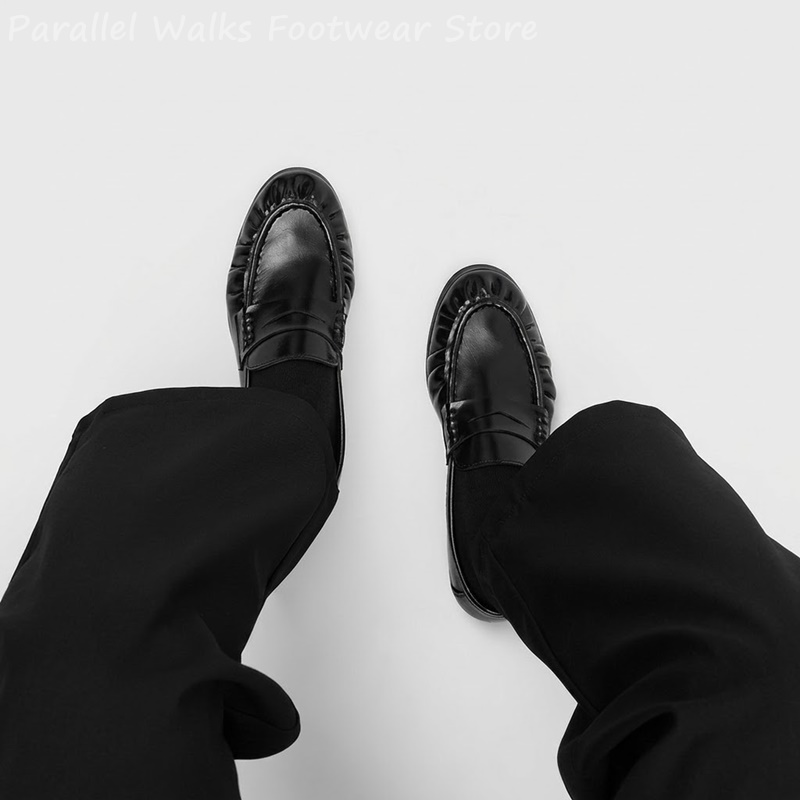 Men Retro Pleated Apron Toe Pe - огляд і ціна Men'S Shoes Smart
