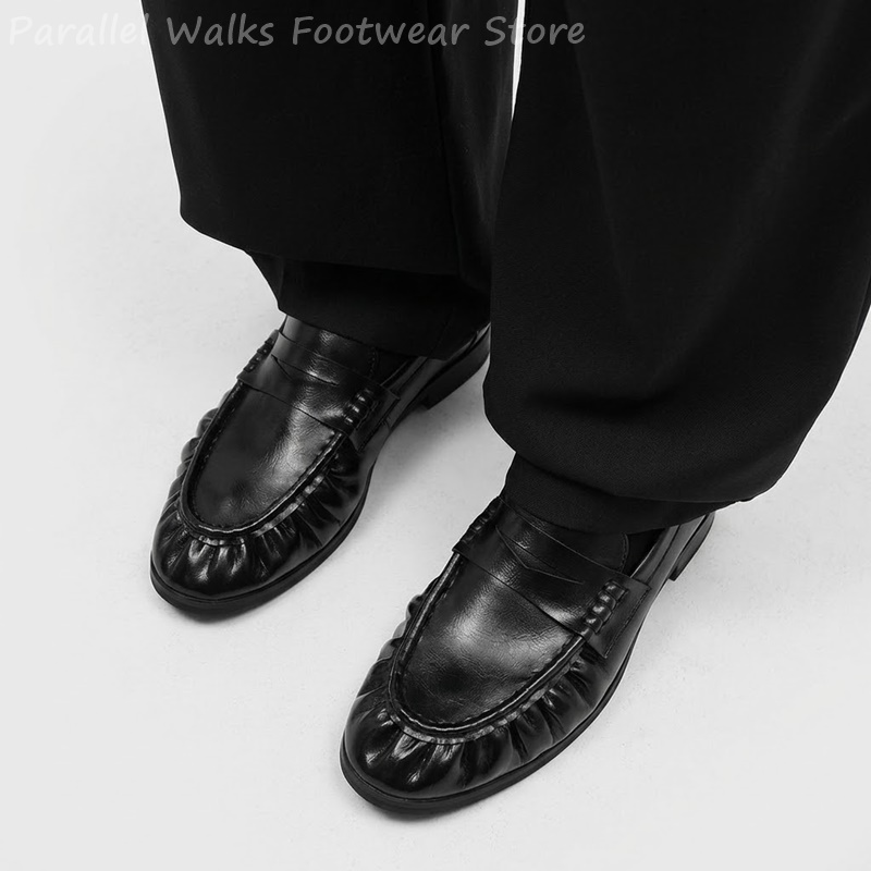 Men Retro Pleated Apron Toe Pe - огляд і ціна Men'S Shoes Smart