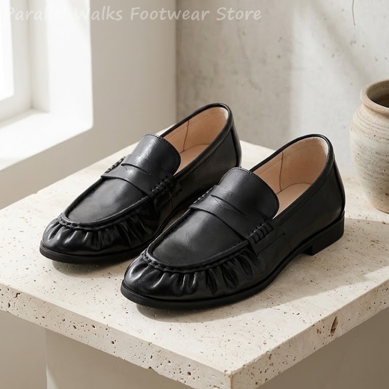 Men Retro Pleated Apron Toe Pe - огляд і ціна Men'S Shoes Smart